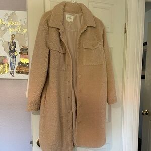 Jessica Simpson Tan Teddy Jacket